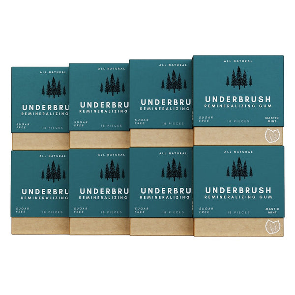 Underbrush Remineralizing Chewing Gum featuring Nano-Hydroxyapatite