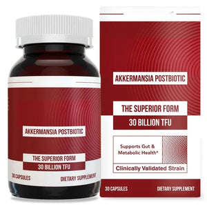 Akkermansia Probiotic – 30 Billion TFU – Max Strength, Clinically Validated Superior Pasteurized For