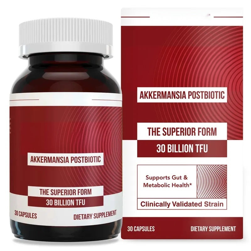 Akkermansia Probiotic – 30 Billion TFU – Max Strength, Clinically Validated Superior Pasteurized For