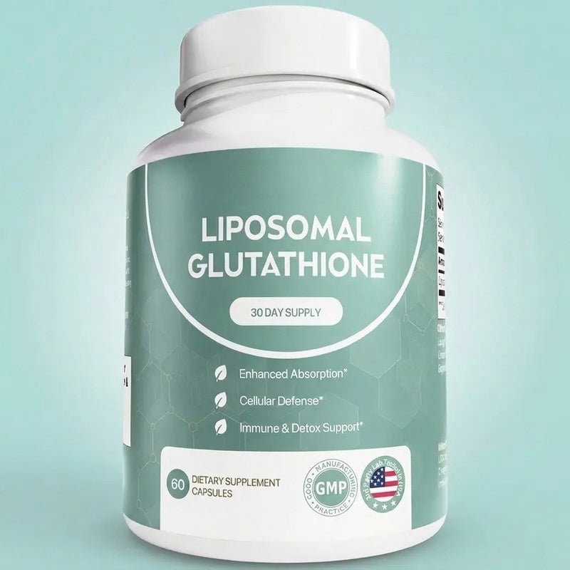Liposomal Glutathione Capsules – Skin Glow, Immune & Detox Support (60 Count)