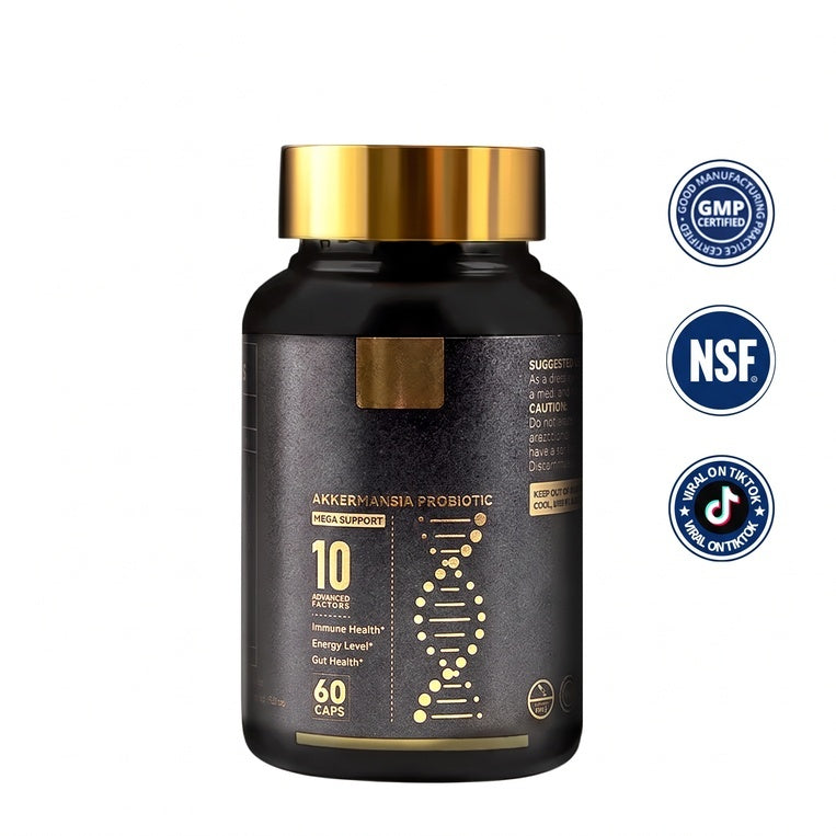 Daily Gut Balance Probiotic Capsules with Akkermansia – Digestive & Immune Support for Everyday Well