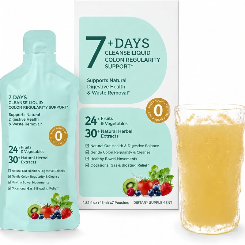 7-Day Sugar-Free Natural Liquid Digestion Supplement with Akkermansia Probiotics, Orange Extract - G