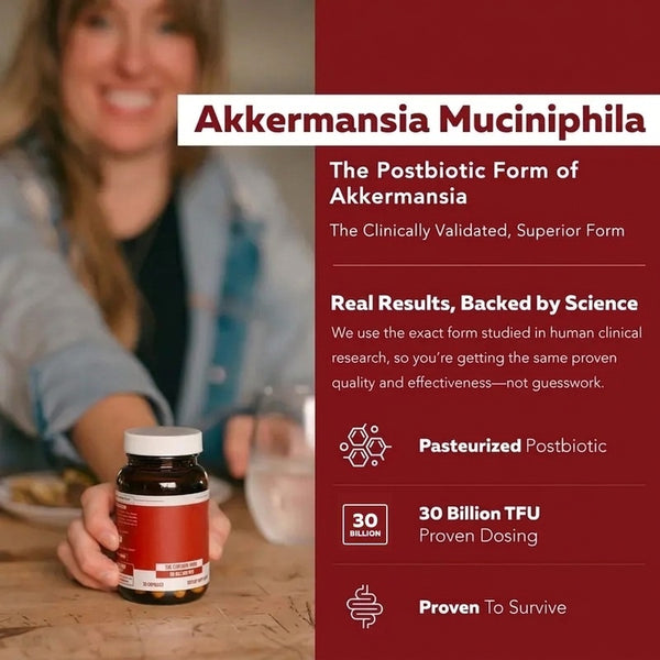 Akkermansia Probiotic – 30 Billion TFU – Max Strength, Clinically Validated Superior Pasteurized For