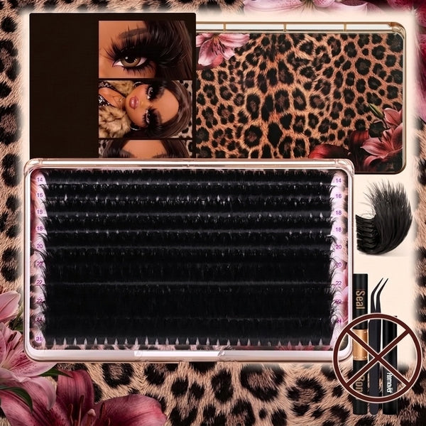 280Pcs Thick Lash Clusters 260D Dramatic Lash Clusters 14 24mm Mega Volume Cluster Eyelash Extensions D Curl Fluff Individual Lash Clusters with Soft Thin Band Professional Salon Lash Extensions Look Ultra Dense & Long Extensions Empress Look