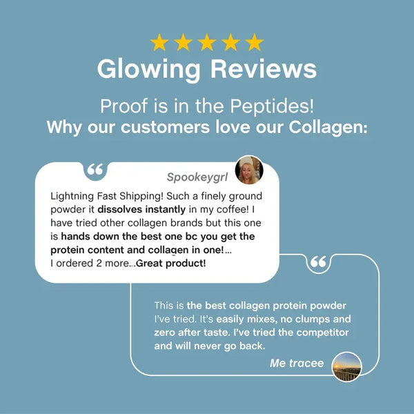 Collagen Peptides Powder 20oz - Grassfed Protein Supplement - Advanced with 18 Essential Amino Acids
