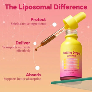 Cutting Drops – Lymphatic-Focused Debloat Formula with Dandelion, Cleavers, Burdock & Elderberry for Lymphatic Drainage, Bloat Relief, Digestive Comfort and Detox – Mango Dragonfruit Flavor, 30 Servings