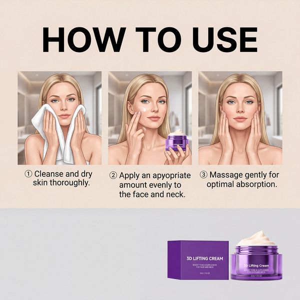 3D Lifting Cream with Peptides for Wrinkles & Fine Lines