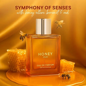 Luxury Honey Oud & Vanilla Perfume Combo | Unisex Eau De Parfum Gift Set | Long Lasting Floral, Spicy & Musky Fragrances | 2 x 100ml | Premium, Elegant & Cruelty-Free Perfume Duo
