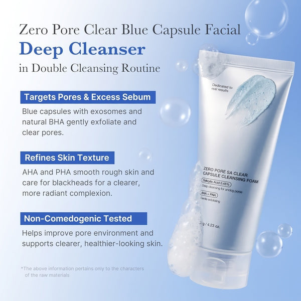 SET | Deep Pore Cleansing, Gentle Exfoliating Foam Cleanser, Mud Clay Mask | Excess Sebum, Look of Blackhead Care, Korean Skincare
