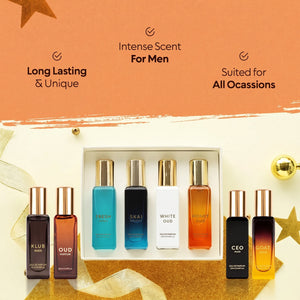 Him & More Set, 8 in 1 Men's Perfume Gift Set, Long-Lasting EDP