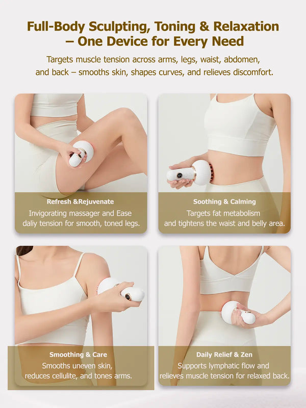 Heated Vibration Body Massager for Smooth Skin & Relaxation