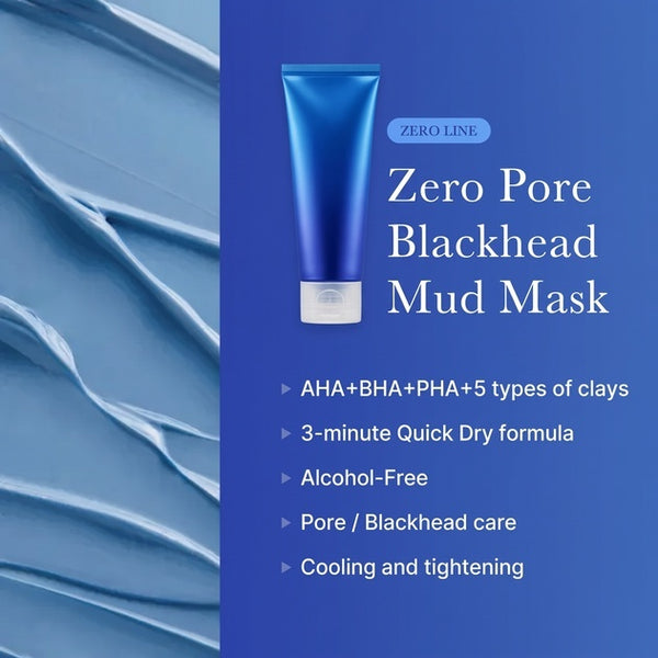 SET | Deep Pore Cleansing, Gentle Exfoliating Foam Cleanser, Mud Clay Mask | Excess Sebum, Look of Blackhead Care, Korean Skincare