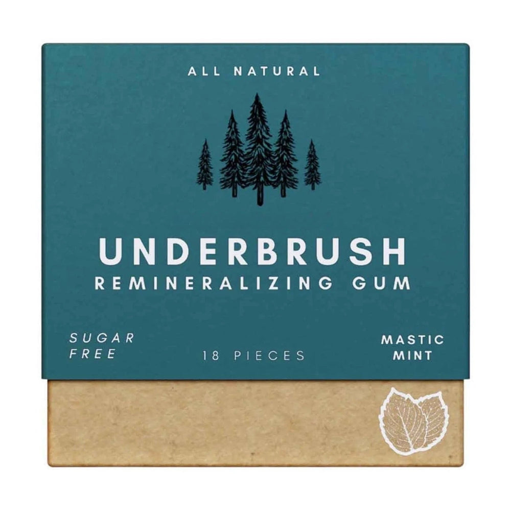 Underbrush Remineralizing Chewing Gum featuring Nano-Hydroxyapatite