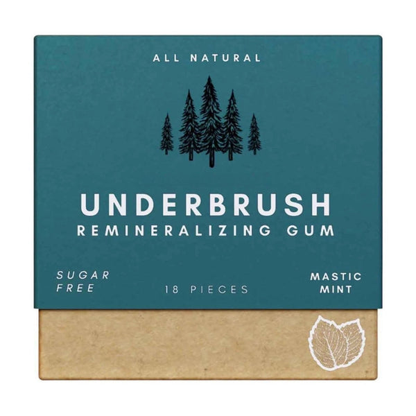 Underbrush Remineralizing Chewing Gum featuring Nano-Hydroxyapatite