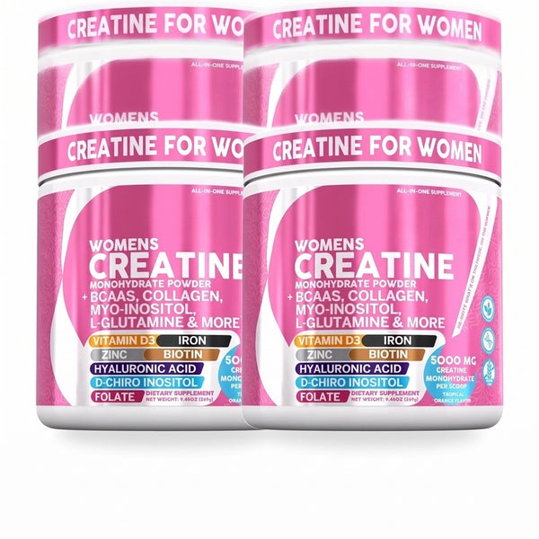 Women's Creatine Monohydrate Powder with BCAAs, Collagen, Myo-Inositol, L-Glutamine, & More for Optimal Wellness & Beauty Support – Shelf Builder