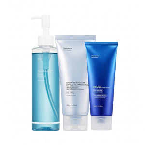 SET | Deep Pore Cleansing, Gentle Exfoliating Foam Cleanser, Mud Clay Mask | Excess Sebum, Look of Blackhead Care, Korean Skincare