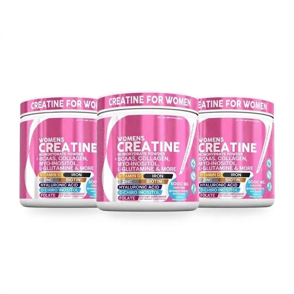 Women's Creatine Monohydrate Powder with BCAAs, Collagen, Myo-Inositol, L-Glutamine, & More for Optimal Wellness & Beauty Support – Shelf Builder