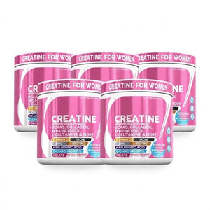 Women's Creatine Monohydrate Powder with BCAAs, Collagen, Myo-Inositol, L-Glutamine, & More for Optimal Wellness & Beauty Support – Shelf Builder