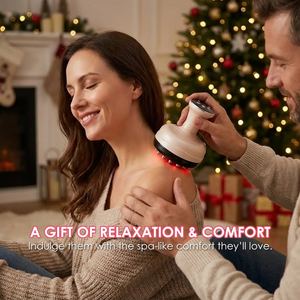 3 in 1 Electric Handheld Body Massager with Heat & Vibration