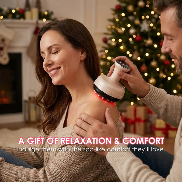 3 in 1 Electric Handheld Body Massager with Heat & Vibration