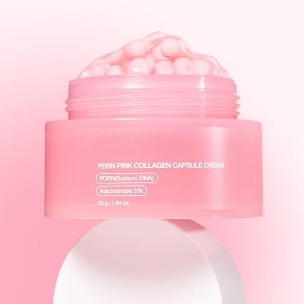 PDRN Pink Collagen Capsule Cream Face Moisturizer for Glass Skin