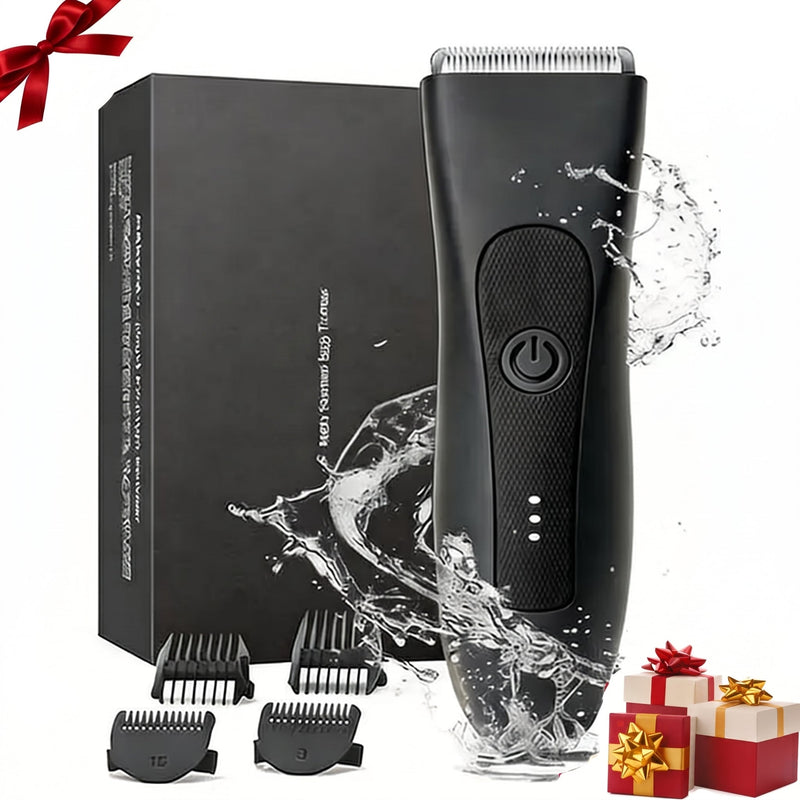 Groin & Body Hair Trimmer for Men, Waterproof Wet/Dry Ceramic Blade