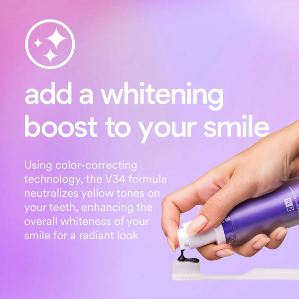 V34 Colour Corrector - Tooth Stain Concealer, Purple Whitening