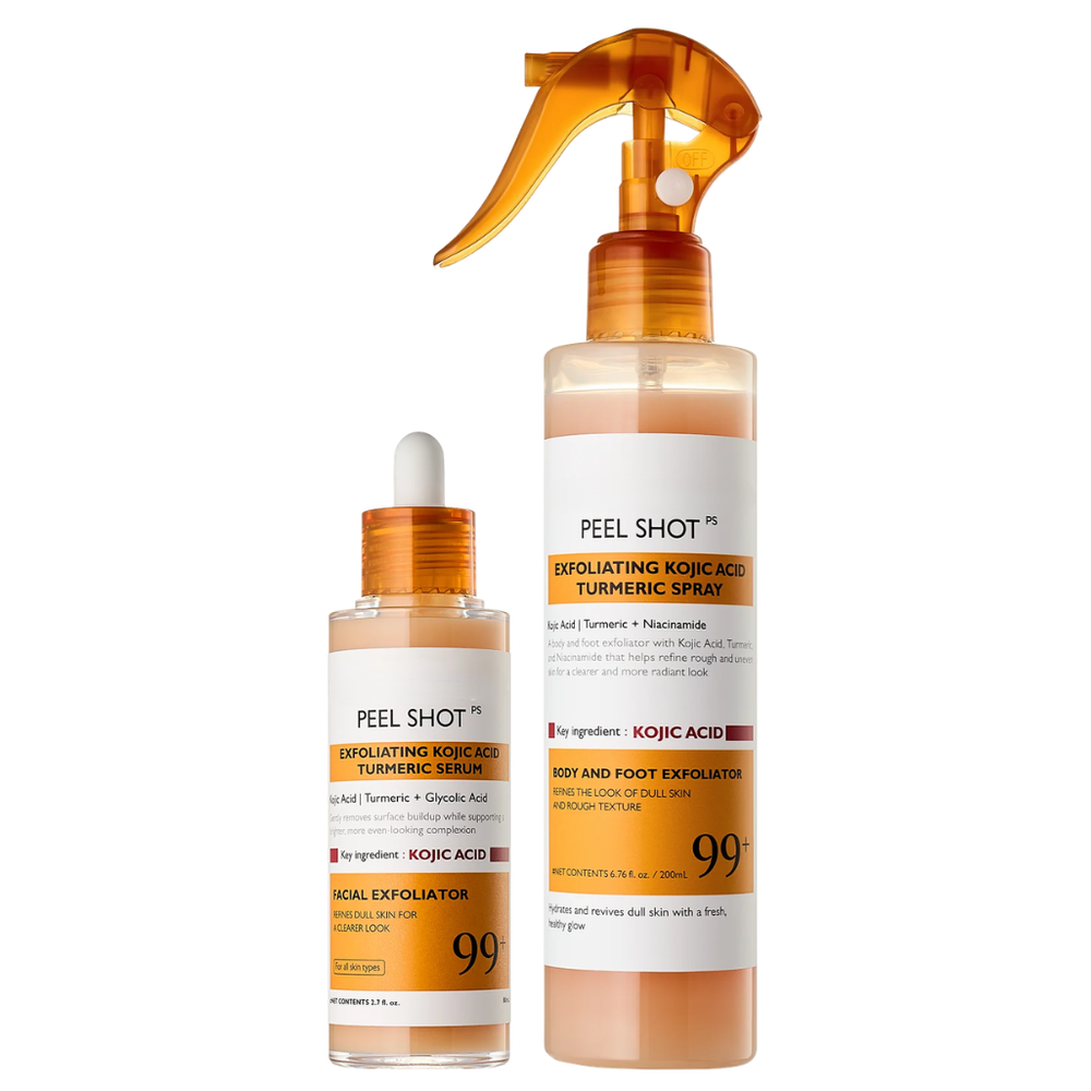Peel Shot Kojic Acid Turmeric Duo for Dark Spots and Uneven Tone