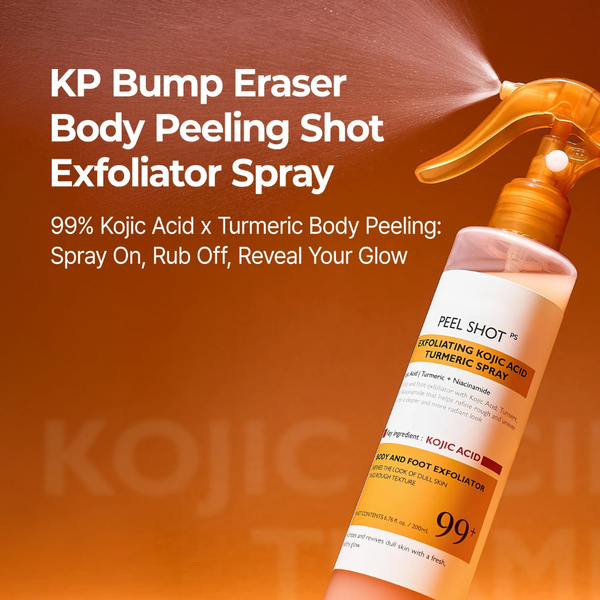 Kojic Acid Amber Face & Body Care Set with Turmeric for Dark Spots and Hyperpigmentation