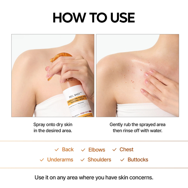 Peel Shot Kojic Acid Turmeric Duo for Dark Spots and Uneven Tone