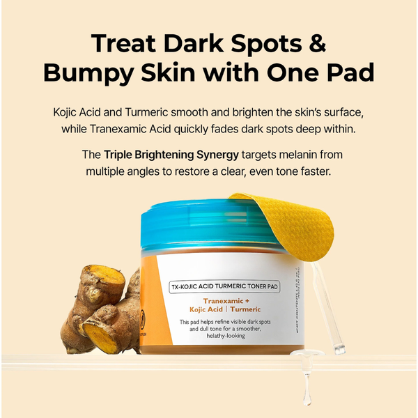Kojic Acid Amber Face & Body Care Set with Turmeric for Dark Spots and Hyperpigmentation