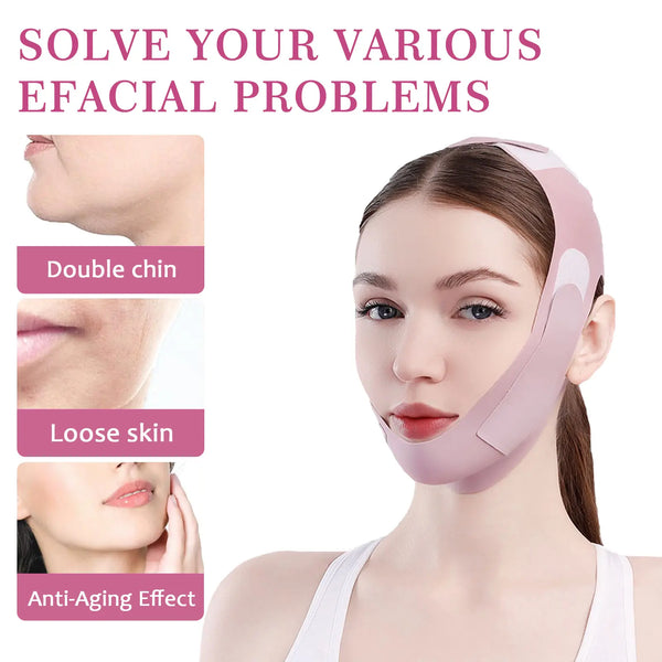 Graphene V-Line Mask, Chin Up Face Lifting Strap for Jawline