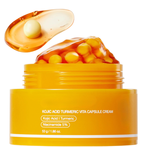 Kojic Acid Turmeric Vita Capsule Cream for Dark Spots and Glow