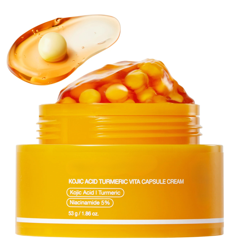 Kojic Acid Turmeric Vita Capsule Cream for Dark Spots and Glow