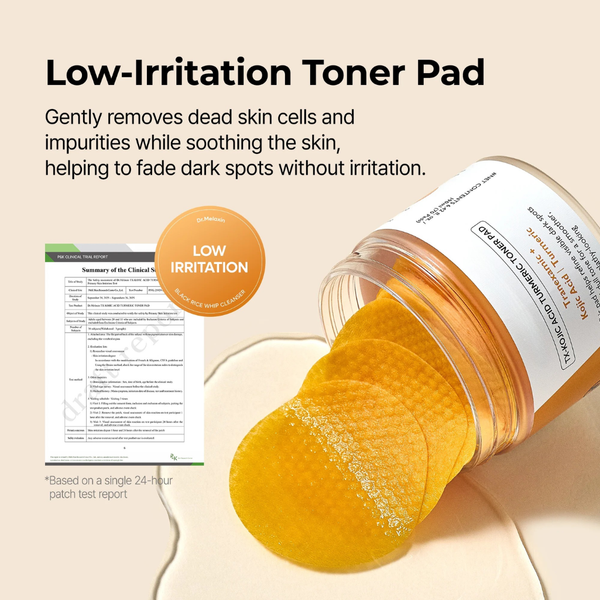 Kojic Acid Turmeric TX Toner Pads for Dark Spots and Uneven Skin Tone