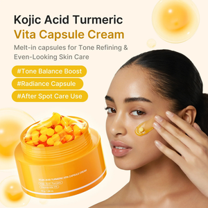 Kojic Acid Turmeric Vita Capsule Cream for Dark Spots and Glow