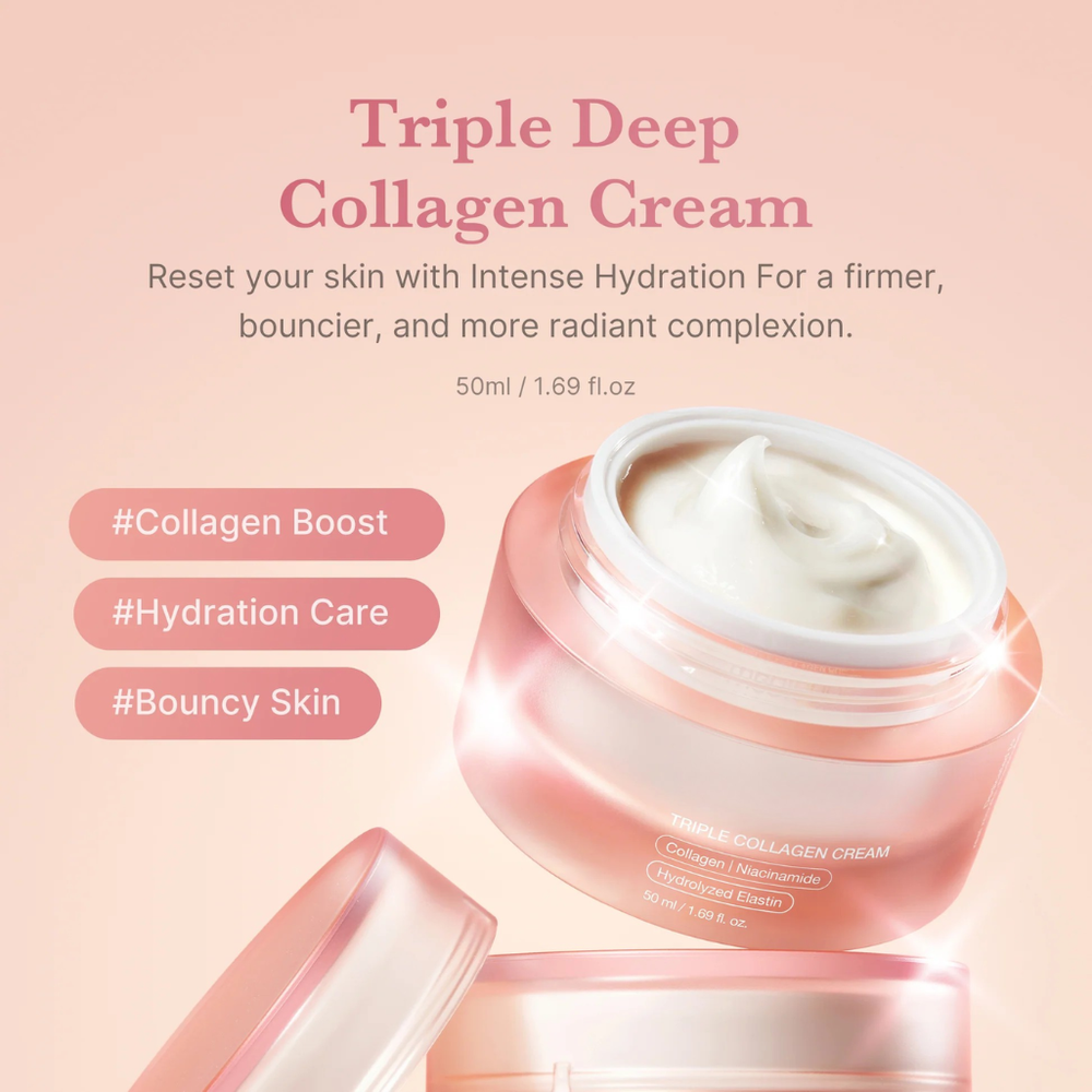 Triple Collagen Cream for Wrinkles, Firming and Skin Barrier