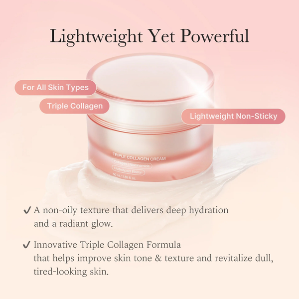 Triple Collagen Cream for Wrinkles, Firming and Skin Barrier