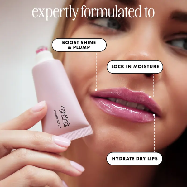 Hydrating Lip Gloss with Hyaluronic Acid for Softer, Plumper-Looking Lips