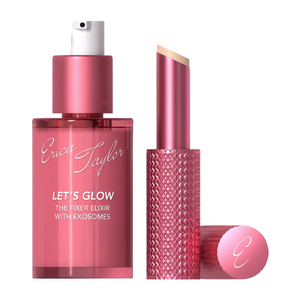 Let's Glow Fixer Elixir and Eye Balm Duo Korean Skincare with Hyaluronic Acid for Glow and Even Tone