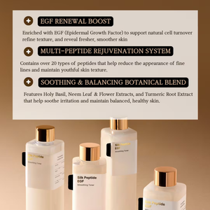 Silk Peptide EGF Smoothing Toner for Hydration, Fine Lines and Glow
