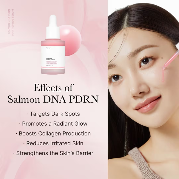 PDRN Pink Peptide Serum with Salmon PDRN for Glass Skin and Glow