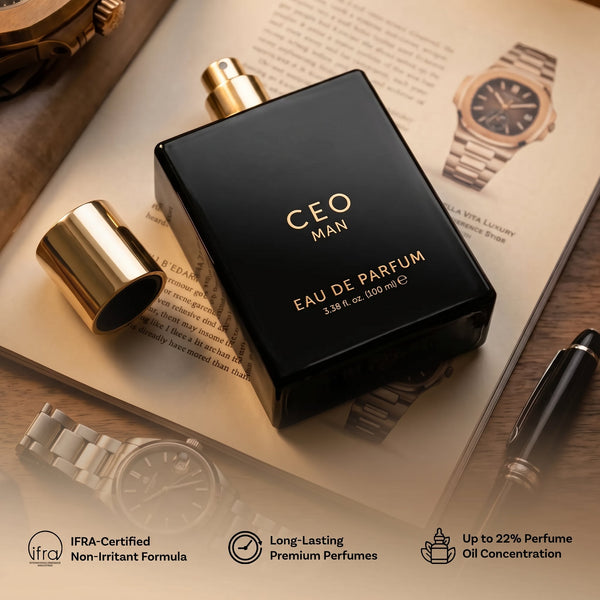 CEO Man Luxury Perfume, Citrus Woody Eau De Parfum for Men