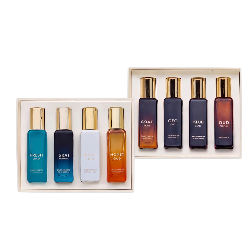 Him & More Set, 8 in 1 Men's Perfume Gift Set, Long-Lasting EDP