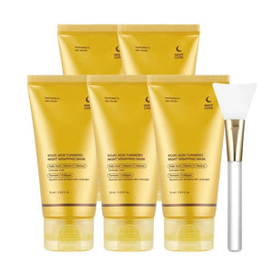 Kojic Acid & Turmeric Overnight Peel-Off Mask featuring Vitamin C & Retinol