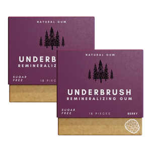 Underbrush Remineralizing Chewing Gum featuring Nano-Hydroxyapatite
