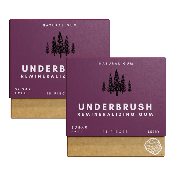 Underbrush Remineralizing Chewing Gum featuring Nano-Hydroxyapatite