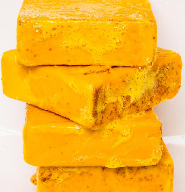 Lemon Turmeric & Kojic Acid Brightening Bar Soap for Dark Spots and Even Skin