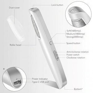 Electric Feet Callus Remover, Portable Foot File, Waterproof