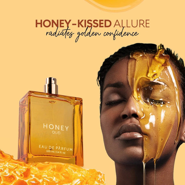 Honey Oud Eau de Parfum featuring Bergamot, Oud & Amber for Unisex Wear 100ml